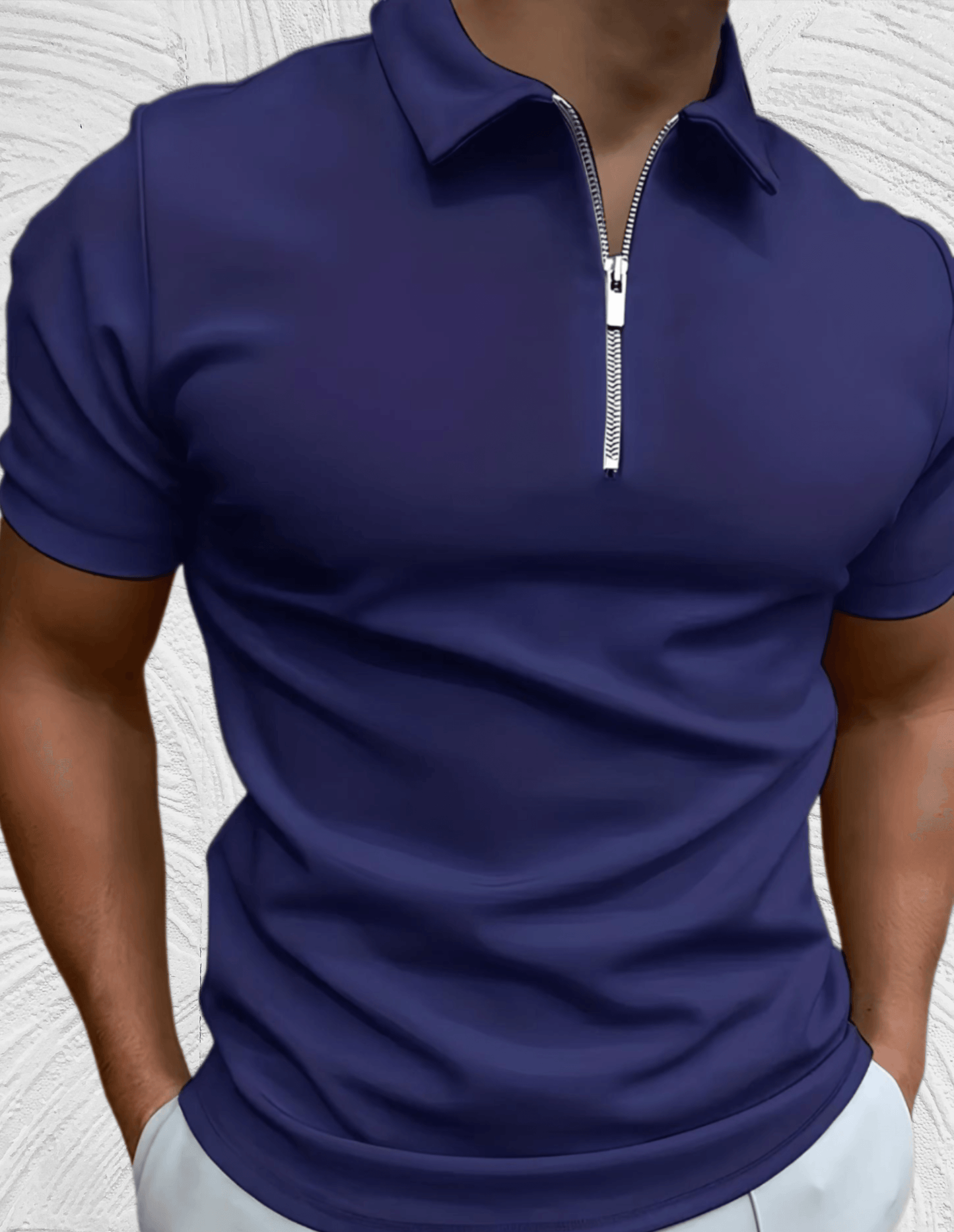 Jens | Poloshirt met Rits