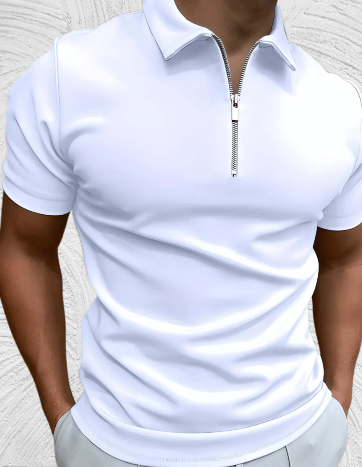 Jens | Poloshirt met Rits