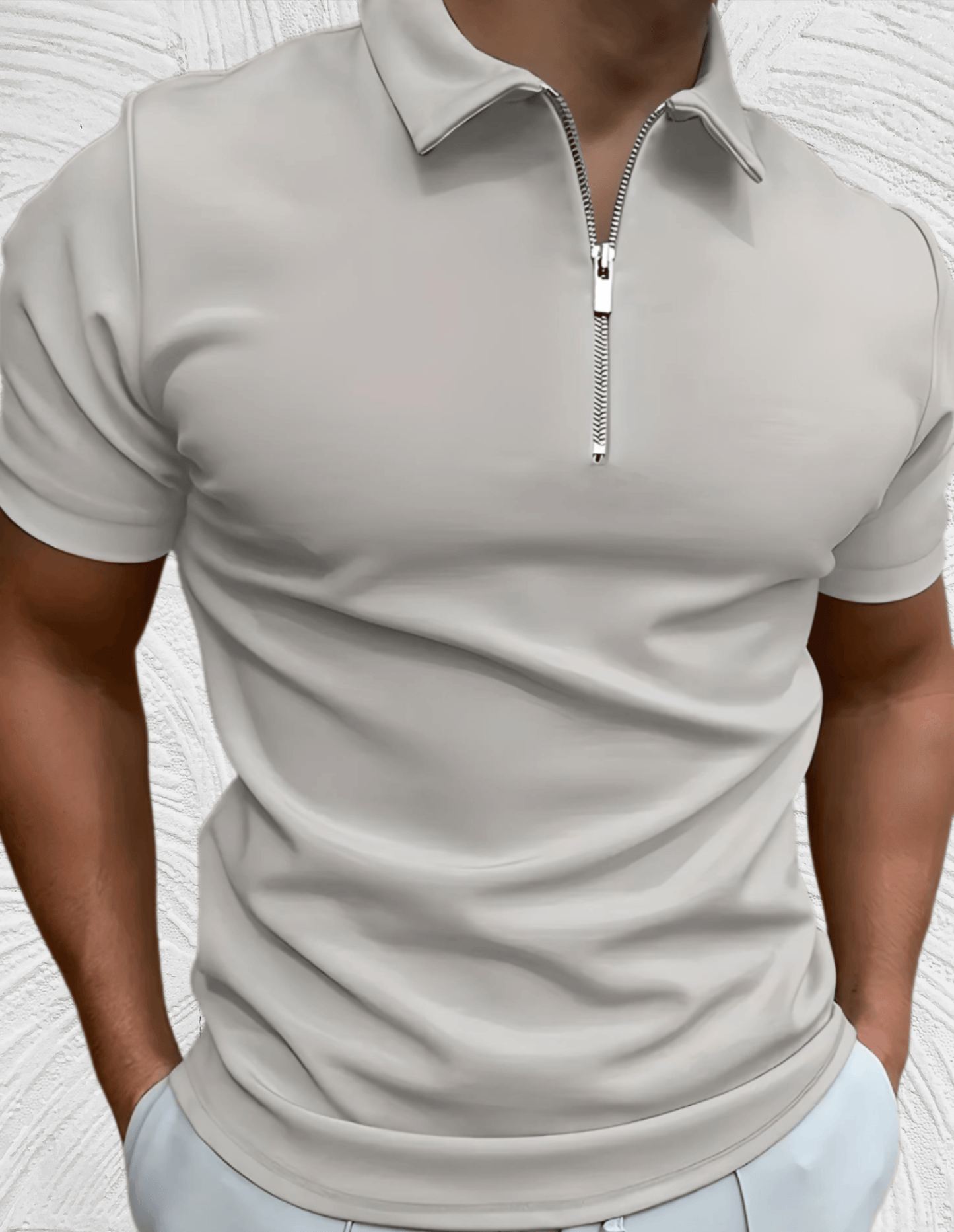 Jens | Poloshirt met Rits