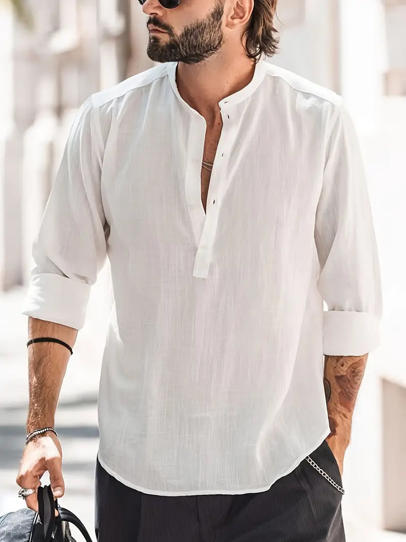 Jaron – Losse Linnen Shirt