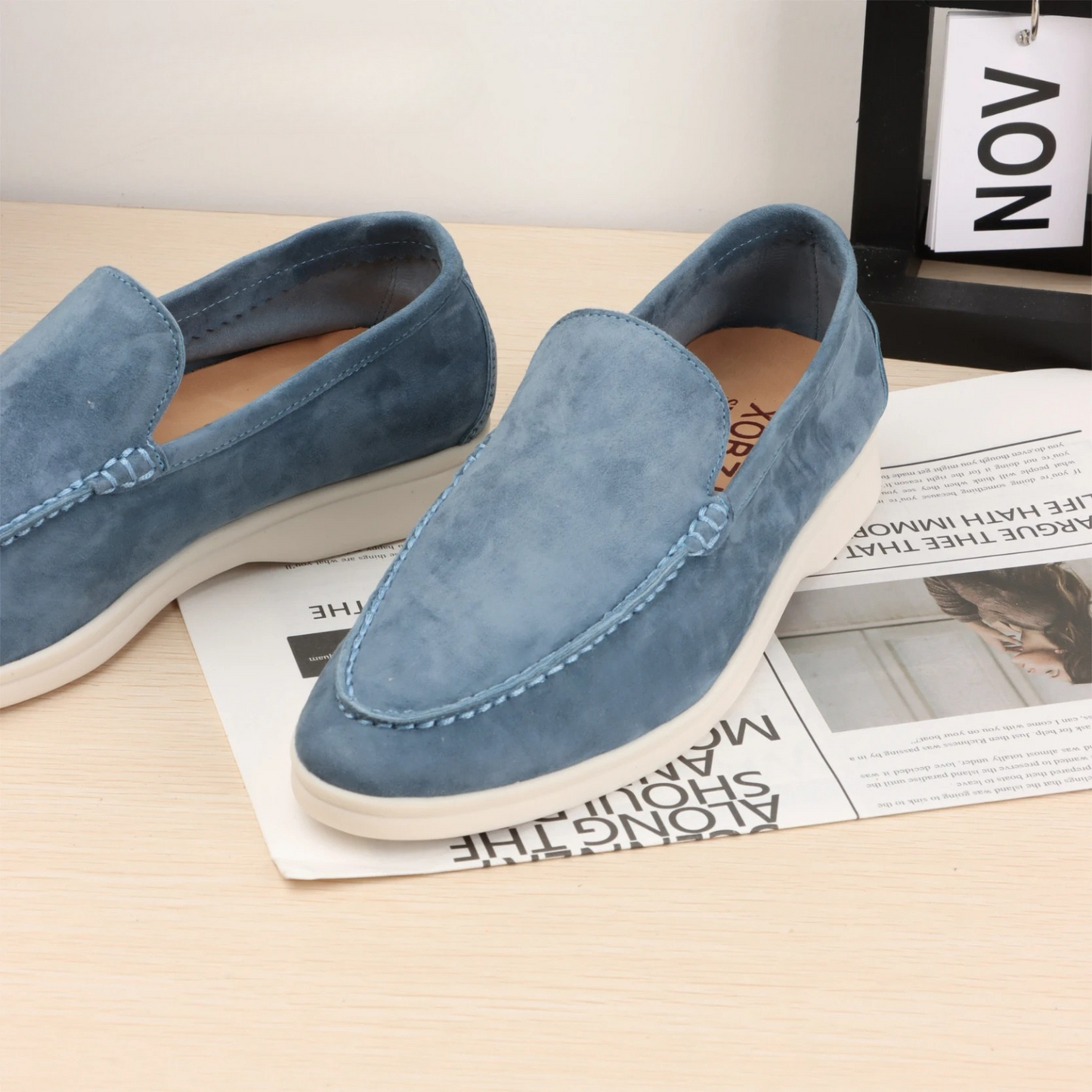 Juno | Suède Loafers
