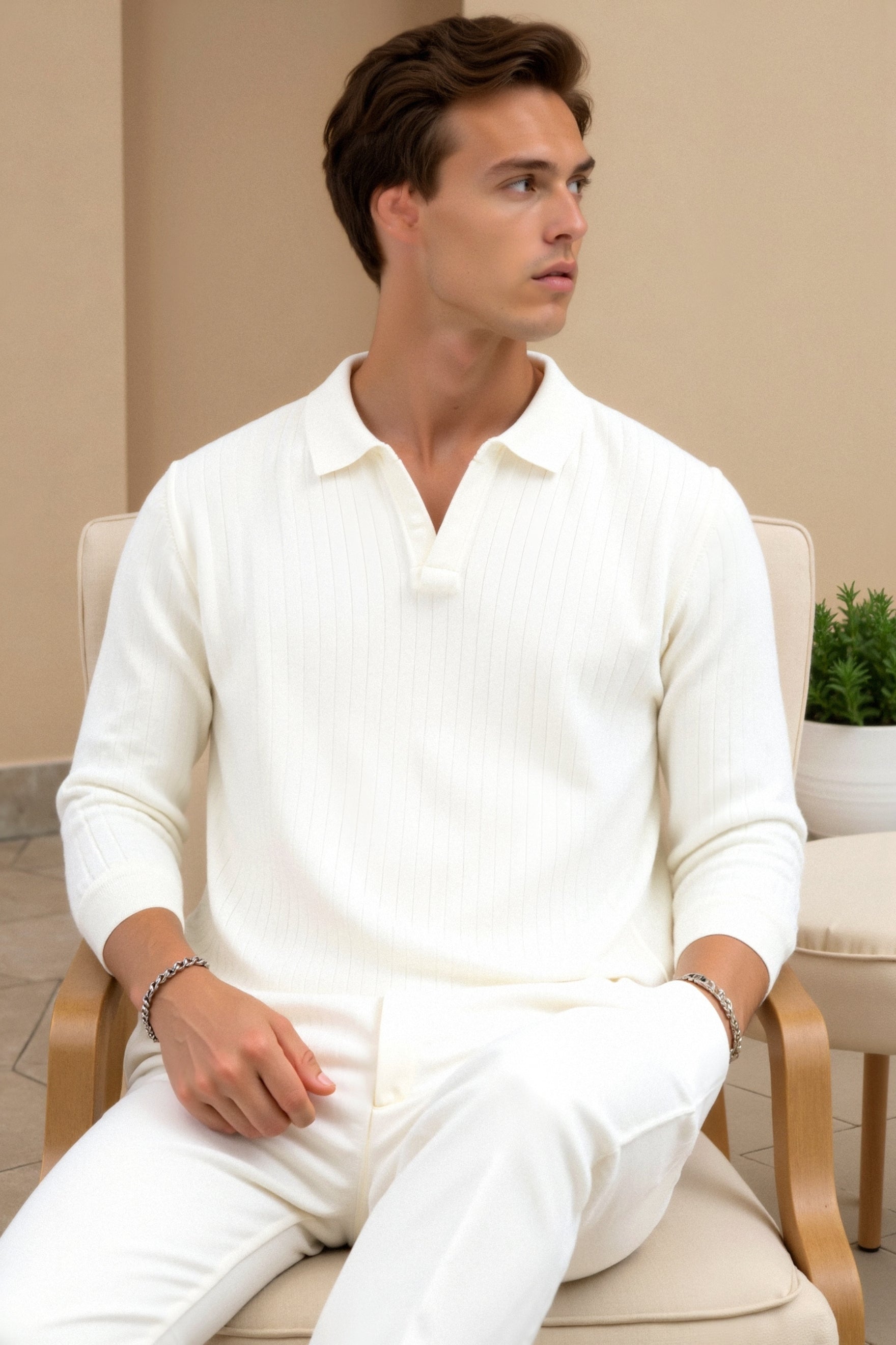 Milo – Gebreide Polo Minimalistisch