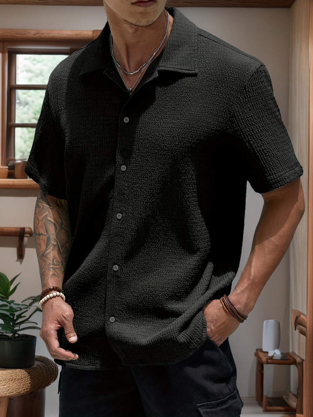 Casper – Poloshirt met Button-Down Kraag