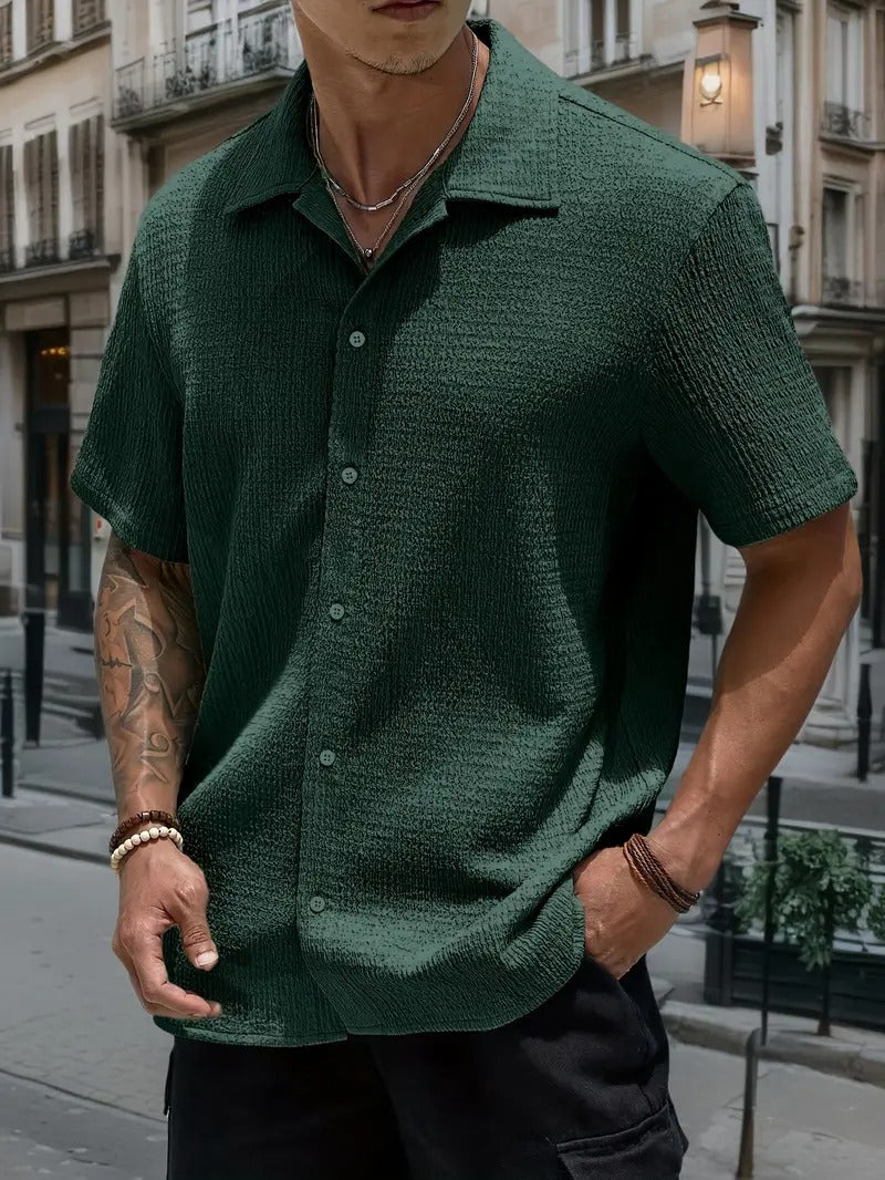 Casper – Poloshirt met Button-Down Kraag
