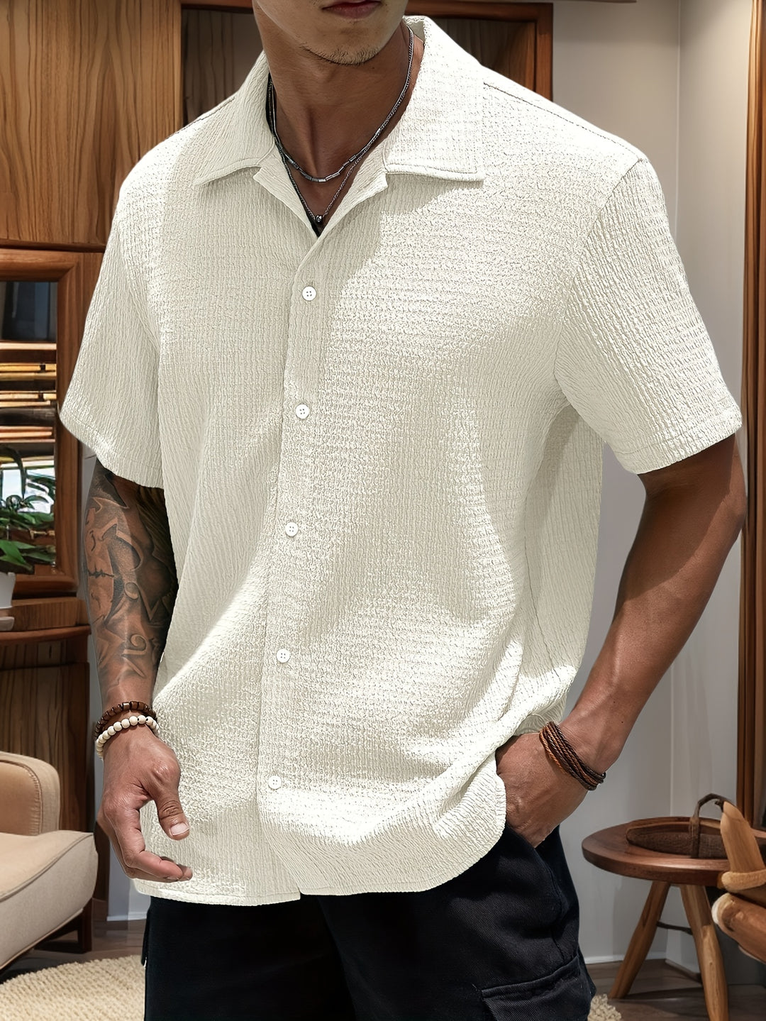 Casper – Poloshirt met Button-Down Kraag