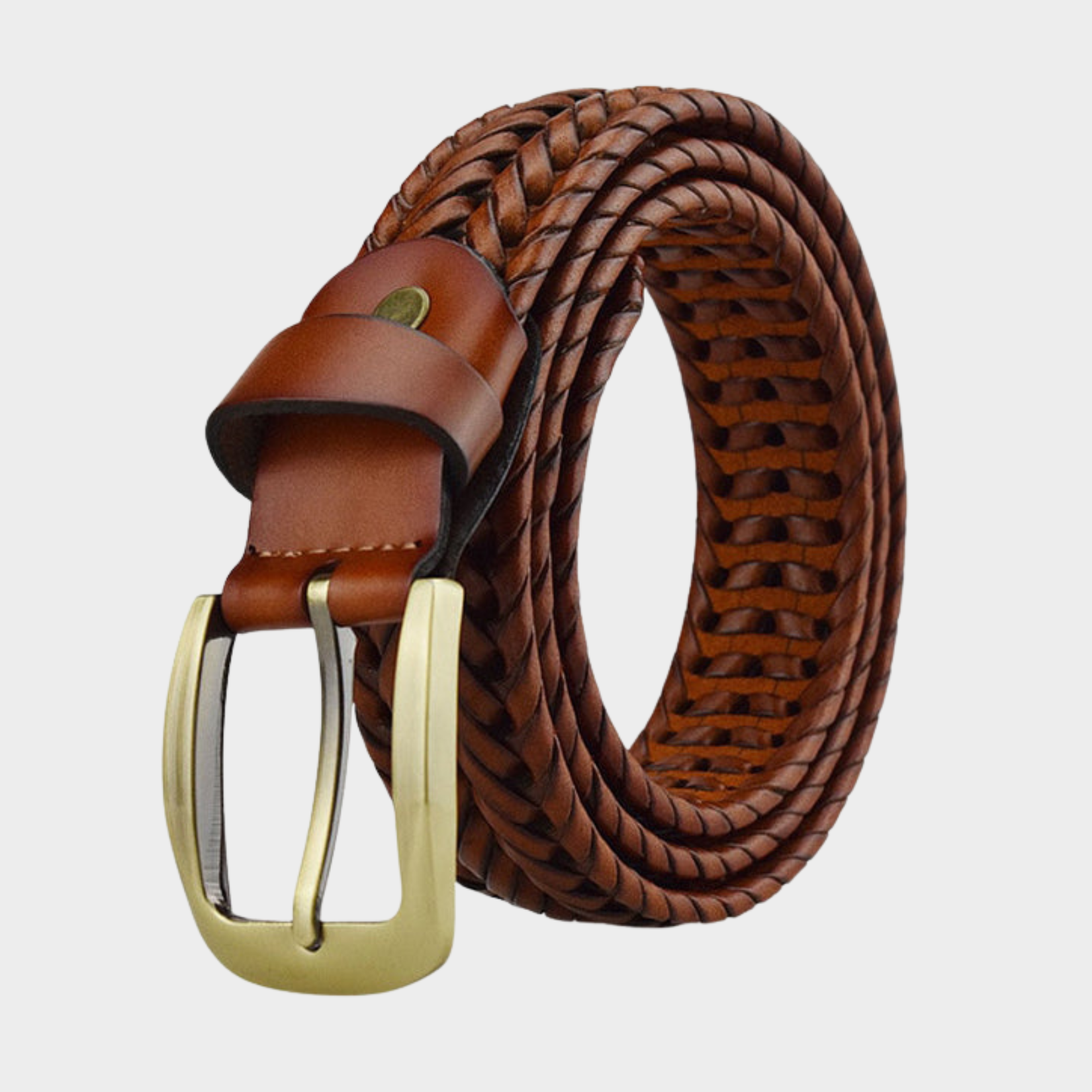 Sebas – Gevlochten Leren Riem
