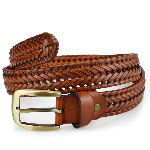 Sebas – Gevlochten Leren Riem