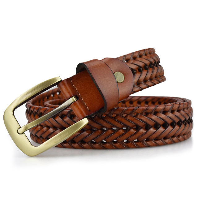Sebas – Gevlochten Leren Riem