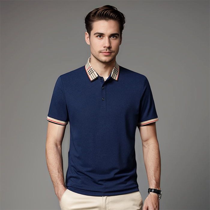 Carlen – Polo met Ritsdetail